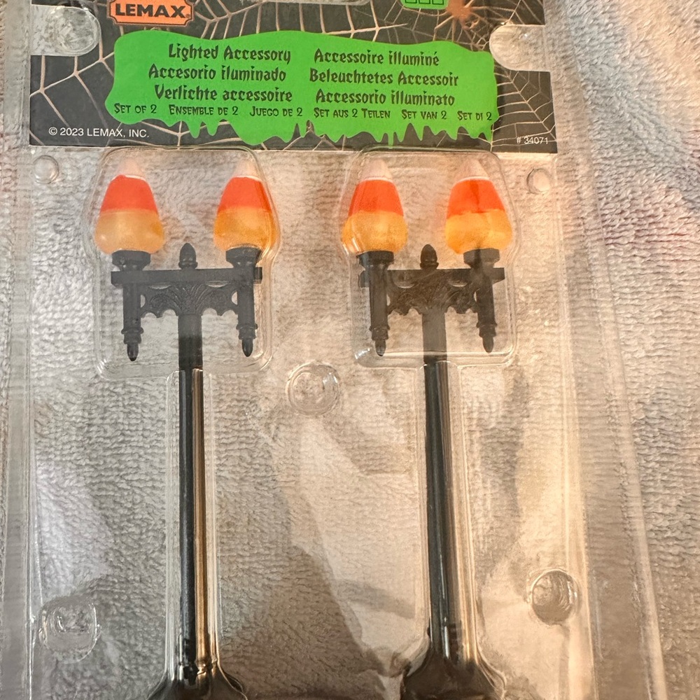 New in Box! Candy Corn Street Light, SKU#: 34071, Released 2023